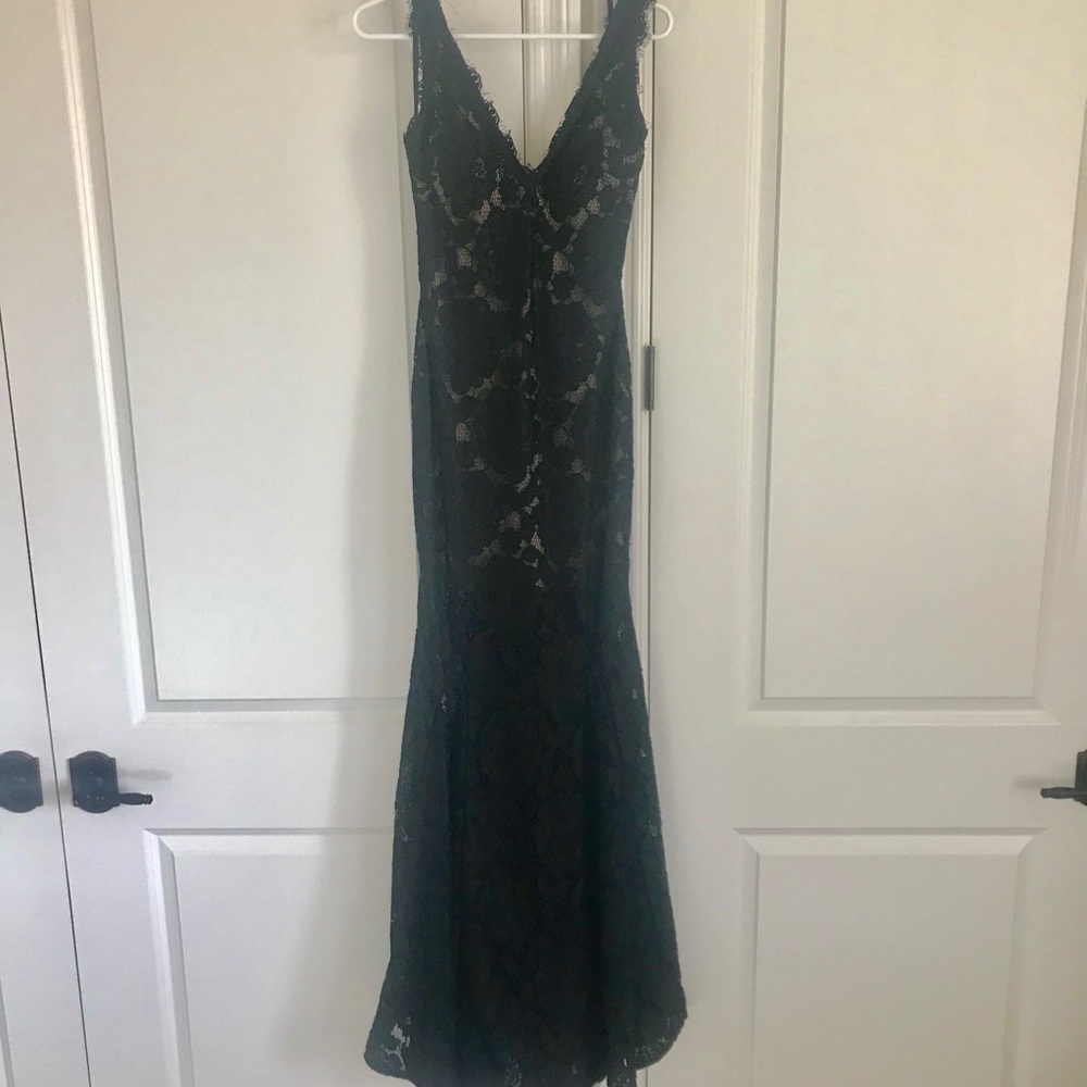 Black lace gown